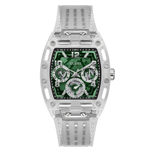 Montre Homme Guess Phoenix - GW0499G8 Bracelet Plastique transparent