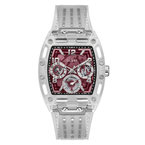 Montre Homme Guess Phoenix - GW0499G9 Bracelet Plastique transparent