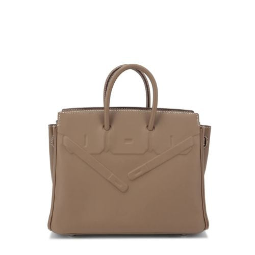 Sac à main Hermes Birkin Shadow 25 cm en cuir Swift